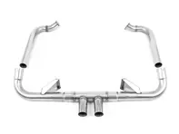 Milltek Sports Exhaust Rear Silencer Delete With Cerakote Black Trims. Porsche 718 Boxster GTS / Cayman GTS - 982251052F, 982251052E, 982251052G, 982251052J, 982251051D, 982251051K, 982251051F, 982251051G, 982251051J, 982251051L, 982251052L - SSXPO135