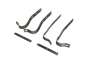 Set staffe paraurti posteriore. Porsche 356 / 356A - 644.505.231.00, 64450523100 - JG.231.00, BP PS7813-BK