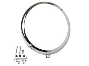 Anillo de faro cromado estilo Hella. Porsche 356A / 356B / 356C - 64463111201 - 8195150800