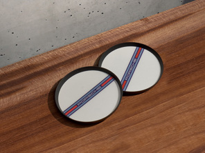 Porsche Car coaster for cup holder,  MARTINI RACING® design. Porsche Cayenne >>2017 - 9Y0044061A