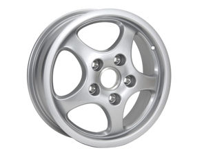 Llantas delanteras de aleación Cup de 16 pulgadas, Plata metalizado. Porsche 964 C2 / C4 - 94436211200, 94436211600, 94436211602
