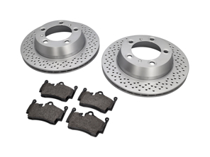 后刹车片和刹车盘套件 保时捷 987 Boxster / 987C Cayman - 98735240101, 98735293903