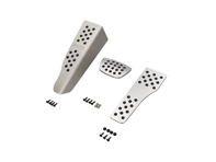 Rennline Aluminium 3-teiliges Pedalset Gummigriff. Porsche 996/997/Boxster/Cayman - P71.62.95, P716295