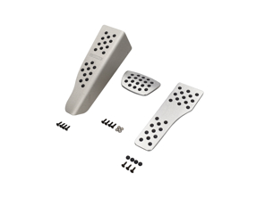 Rennline Aluminium Juego de pedales de 3 piezas Empuñadura de goma. Porsche 996/997/Boxster/Caimán - P71.62.95, P716295