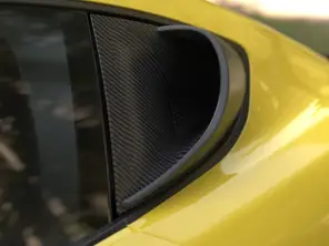 Rear quarter window air vent set dry carbon fibre. Porsche 718 GT4 RS - 982853990OK1, 982853989OK1 - SRHFAISC