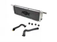 Mittelkühler aus Aluminium für Kühlwasser und Schläuche Porsche 911 Turbo (991) / 991 GT3 / 991 GT3RS / 991 Cup / 981 Boxster Spyder / Cayman GT4 - 99110613802, 99110613801, 99110603890