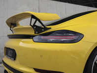 TechArt achterspoiler in carrosseriekleur type II. Porsche 718 Kaaiman - 082.100.811.009, +81100811000, +91100810200