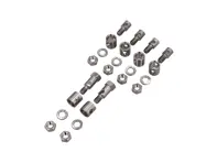 Kit de matériel d'écrou de barillet de tige de commande de chauffage. Porsche 356 1950-65 - 64421175501, 64421175100, 64421175500, N0122265, N02214812