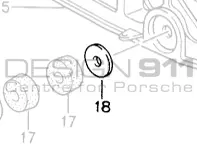 Gearbox Bracket Washer. Porsche 964 / 993 - 99902518202