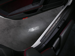 LED-deurprojectoren "BORN IN FLACHT"-logo. Porsche 992 GT3 RS / Porsche 992-upgrade - 9Y0044914