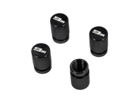 Billet aluminium black anodised wheel valve cap set. - 00004460100 - 9M90026500151