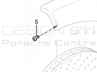 Brake disc cover plate Bolt. Porsche Carrera GT