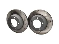 Slotted Brake disc rotor set, Rear. Porsche 996 / 997 (OE Part No 99635240104) - 99635240104, 99635240103, 909321C