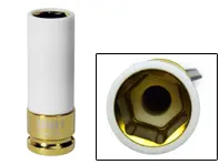 Alloy wheel bolt or nut soft socket prevents damage 19mm 1/2'Sq Drive