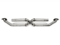 Exhaust Center Muffler Bypass X-Pipe. Porsche 991 (911) Carrera 2012>> - 99111133105, 99111133106, 99111133107, 99111133504, 99111133505, 99111133506, 99111133507, 99111133701, 99111133702, 99111133703