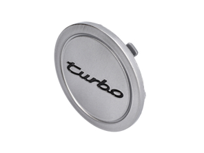 Scritta 'Turbo' sul coprimozzo con stemma Porsche a colori - 96536130300