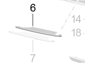 Eckabdeckung hinterer Stoßfänger, oben. Porsche 991.2 Turbo - 99150586302OK1, 99150586402OK1