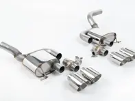 Silenziatori posteriori con valvola di scarico sportivo Milltek con terminali di scarico GT-115 lucidati. Porsche Macan 95B MK2 GTS e Turbo - 95B253601DY, 95B253600CY, 95B253612MY, 95B253611MY, 95B253600DY, 95B253601EY - SSXPO176