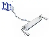 Exhaust Muffler / Silencer Rear box DesignTek for Porsche Cayenne 3.2L V6 - 3606005501, 69-PS108, 116124-04, 95511112130, 95511112131, 95511112132