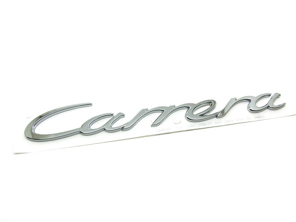 Carrera - Chrome rear lid badge. Porsche 991 - 99155923101