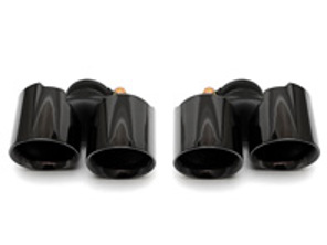 排气豪华四式尾管黑色镀铬。保时捷 997.1 Carrera S - 99711135101, 99711135102, 99711135103, 99711135104, 99711198102, 99711198103, 99711135201, 99711135202, 99711135203, 99711135204, 99711198202, 99711198203