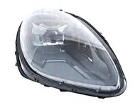 黑色 LED 矩阵头灯，左侧驾驶汽车。保时捷 95B Macan 配备 PDLS - 711451000477, 711451000478, 95B941079AS, 95B941080AS, 95B941080P, 95B941079P