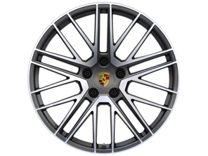 Turbo V front alloy wheel in Titanium finish 20' 8.5J ET40 (Winter) PCD 5/130 - 992601025QOC6