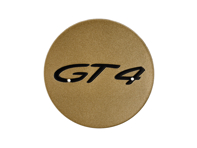 Wieldop - "GT4"-logo - In Aurum High Gloss. Porsche 718 (982) Cayman GT4