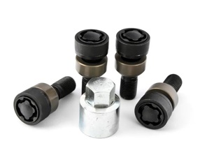 Kit bulloni ruota di bloccaggio NERO STD Dimensioni THATCHAM - Porsche originale - 99136105700, WHT006980C, WHT006980A, PAF009593, 9A700698000, 00004460280