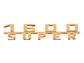 Heckplakette „1600 SUPER“, Gold. Porsche 356C - 64455931101
