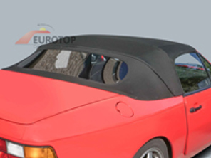 Cabriolet hood rear sectiopn with clear rear screen. Porsche 944 / 968 - 941561053101, 941561053102, 941561053103, 941561053107, 941561053301, 941561053303, 941561053304, 941561053102XW, 941561053102XW, 941561053103ZL, 941561053105YH, 94156105310A03, 941561053107JW, 941561053105XF, 94156105310B39