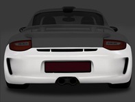 Aspecto del paragolpes trasero GT3/RS. Porsche 911 (997) 2008-12 C4/C4S - HSK267, ZB125, ZB125