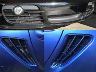 Kit grillage radiateur et aérations latérales pare-chocs avant Porsche 987.1 Cayman