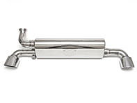 排气消声器/消音器后箱 1进 2出。保时捷 964 Carrera - 96422096402, 96411104504, 96411104502