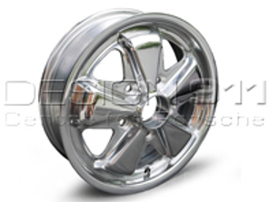 15' jantes en alliage de style Fuchs Chrome Ultralite 4.5J ET42 pour voiture Porsche - MX145015PO