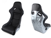 Sedili stile racing, pelle nera con scocca argento. Porsche 964/993 - SET11.1.101Z, SET111101Z