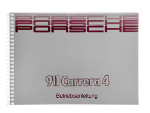Manual del conductor para Porsche 911 (964) Carrera 4, MY 89, en inglés - WKD96452091