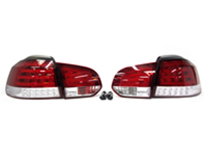 Heckblinkereinheiten LED Fully Smoked OPTIK FIBER LOOK VW GOLF MK6 (PAAR) - 2215991, 0002215991