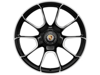 Centerlock Turbo S Exclusive Design lichtmetalen voorwiel in zwarte afwerking 20" 9.5J ET44 - 992601025AG041
