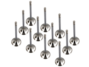 Engine cylinder head exhaust valve kit, SET OF 12. Porsche 996 Turbo / 997 Turbo - 99610511372