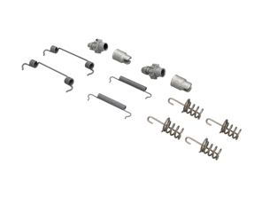 Kit molle ganasce freno a mano. Porsche 991 / 992 / 981 / 718 - 99335207100, 298609723, 99735272101, 298609717, 97035272300, 298608715, 97035274102, 298609583