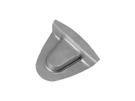 Wedge receiver plate for door lock post. Porsche 356A T2 1957-58 - 64450204100, 64450204200, 35651228, 35651228A, 356 51227, 356 51227A, 356 51228, 356 51228A - PP128SP, P128SP