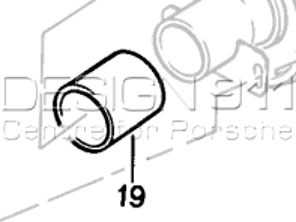 Exhaust Pipe Sleeve. Porsche 924S / 944 - 94411198100