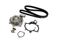Kit pompa acqua, cinghia e termostato. Porsche 996 Turbo / 996 GT3 - 99610601175, 99610601172, 99610601173, 99610601174, 99610601177, 99610601176