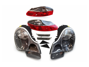 Kit de mise à niveau d'éclairage Porsche Boxster 986 * RHD Cars - 98663113121, 98663113221, 99663104503, 99663104603, 98663144504, 98663144604, 99663104403, 99663104303