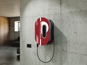 Design cover in 917 Salzburg design for open charging dock. Porsche Taycan / Cayenne E-Hybrid / Panamera E-Hybrid - 7PP915706A, 9J104400030