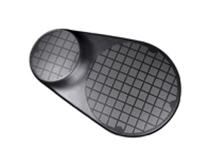 Loudspeaker grille, in Satin Black. Porsche 993 - 9935557770001C