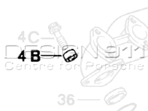 Exhaust Manifold Sleeve. Porsche 924 Turbo/GT - 93112319900