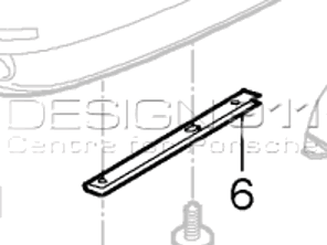 Striscia di ritegno paraurti posteriore inferiore. Porsche 997 GT3 2010>> - 99750583891, 99750583791