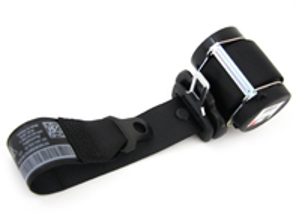 Seat belt Rear Coupe, in Black. Porsche 997.1 / 997.2 - 99780303502A23, 99780303602A23